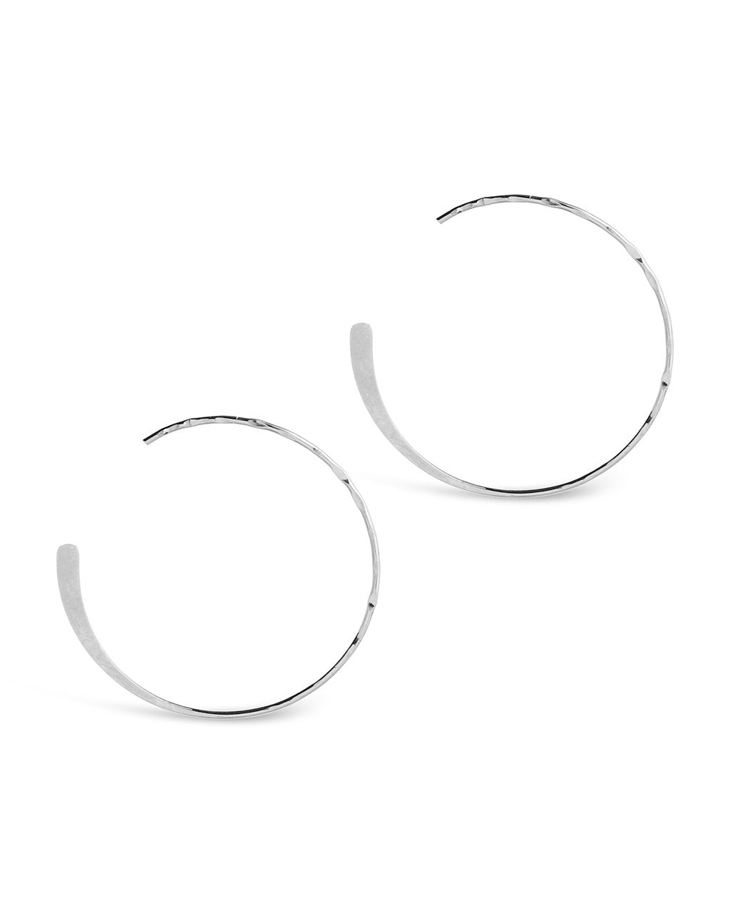 Sterling Silver Circle Threader Earrings - Sterling Forever
