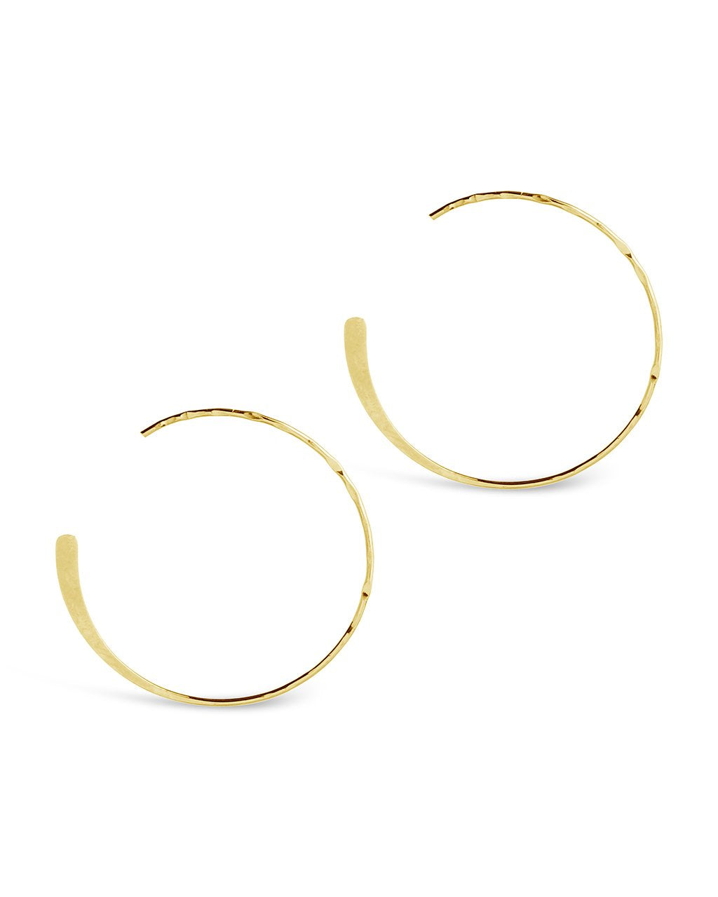 Sterling Silver Circle Threader Earrings - Sterling Forever
