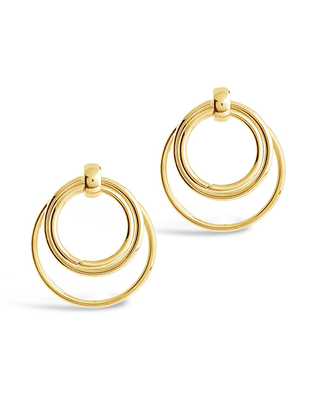 Linked Hoop Stud Earrings - Sterling Forever