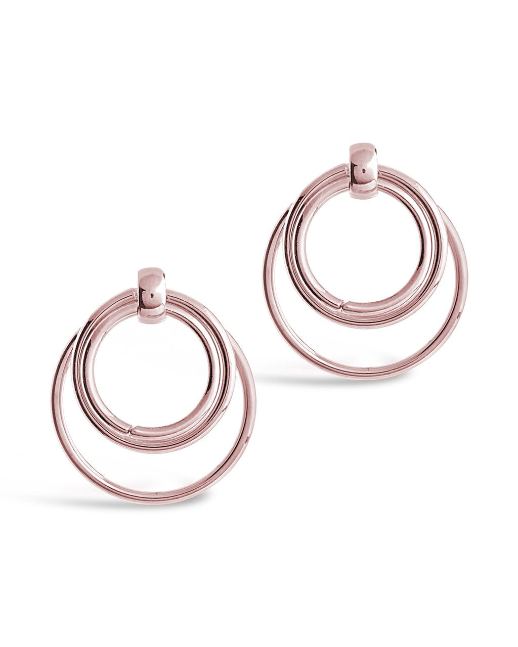 Linked Hoop Stud Earrings - Sterling Forever