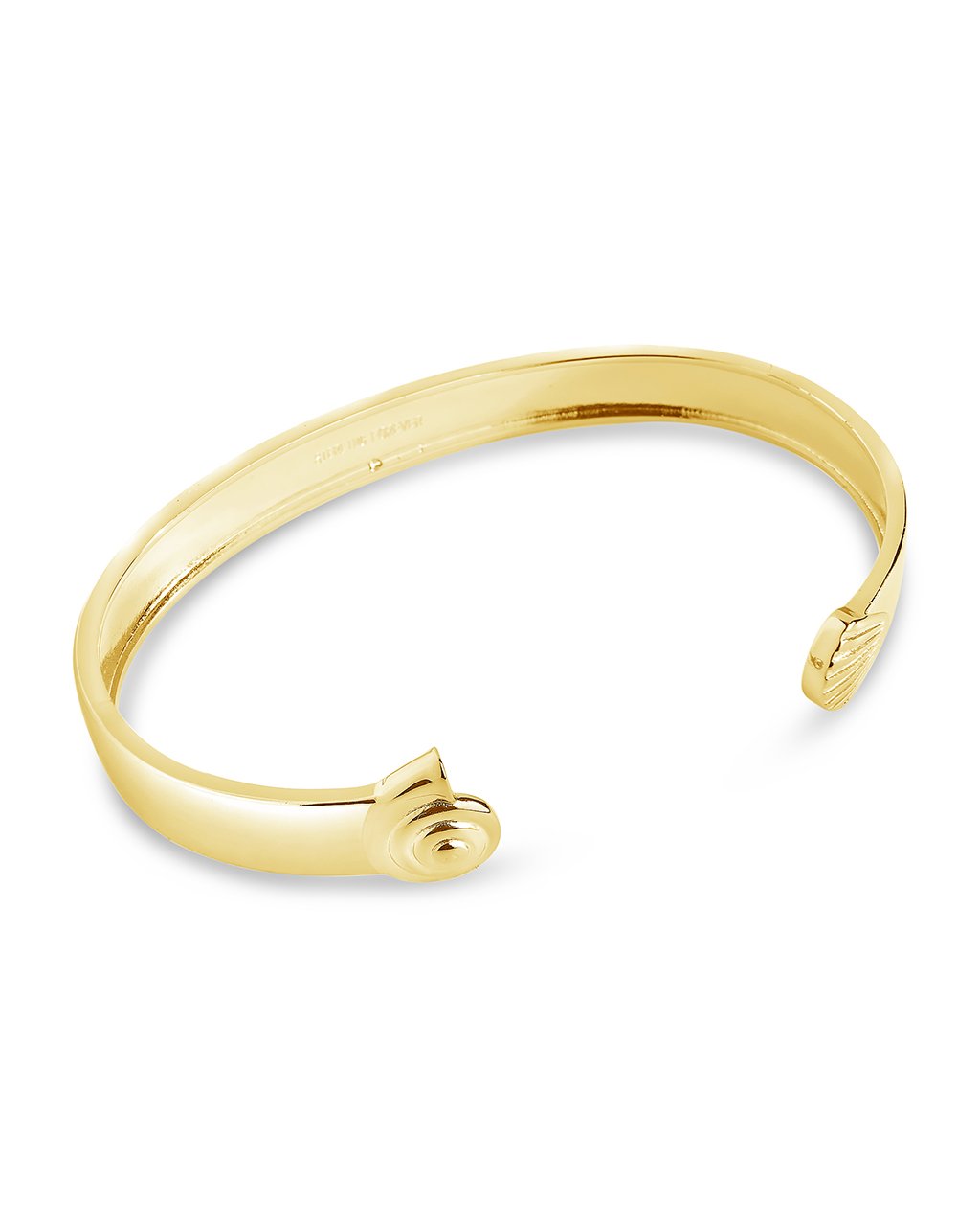 Scallop Shell & Shark Eye Open Cuff - Sterling Forever