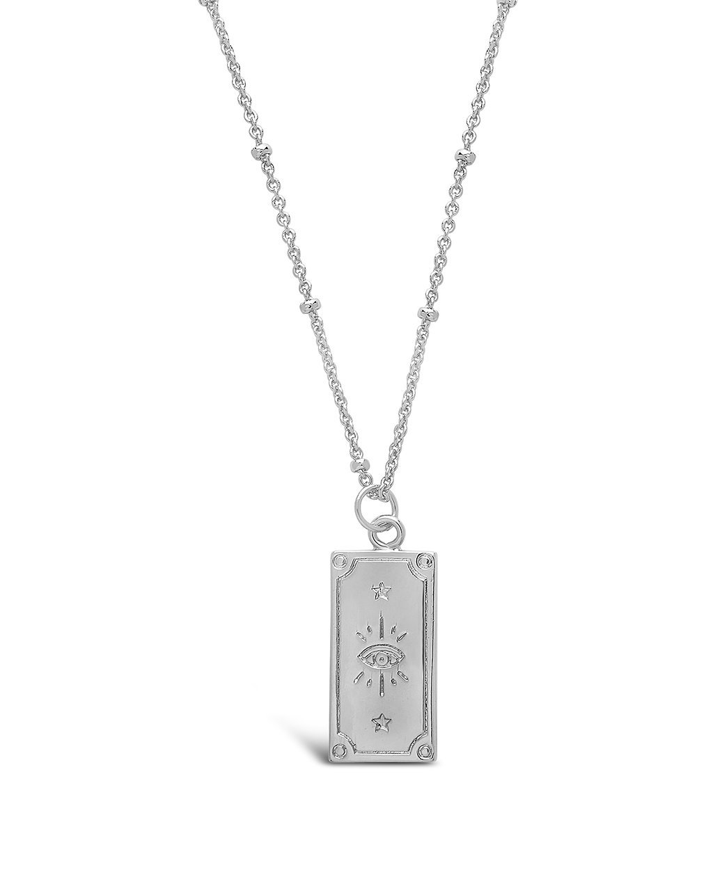 The Lovers Tarot Card Necklace - Sterling Forever