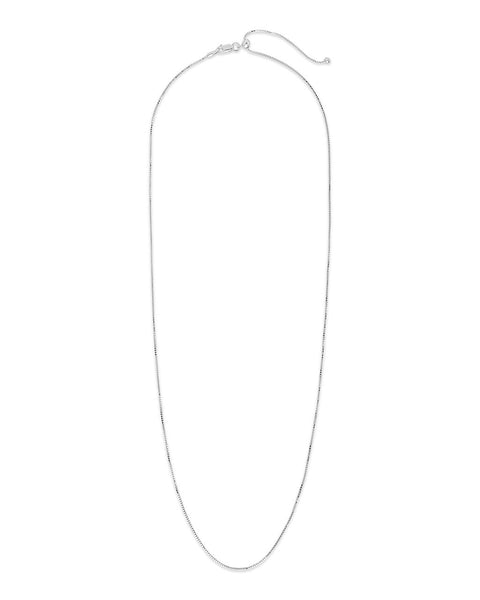 Sterling Silver Adjustable Venetian Chain Necklace