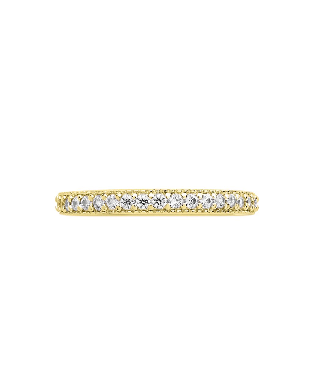 Sterling Silver Thin CZ Band Ring - Sterling Forever