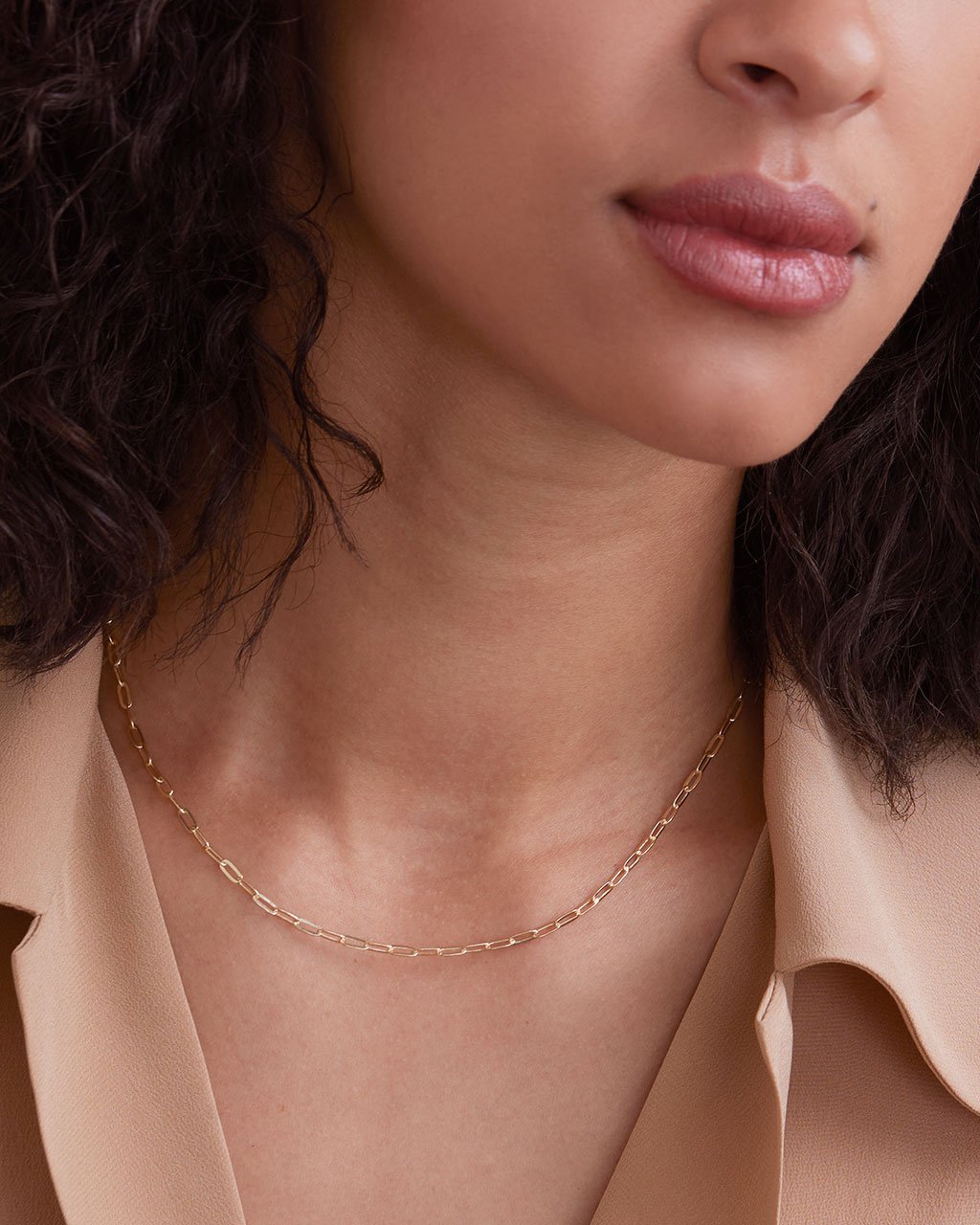 14K Italian Gold Paperclip Chain Fine Necklace SF Fine 