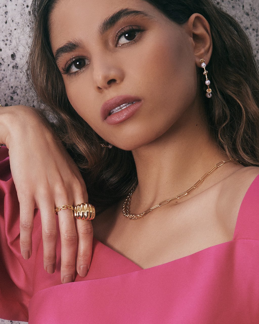 Sterling Silver Square Link Chain Ring Ring Sterling Forever 