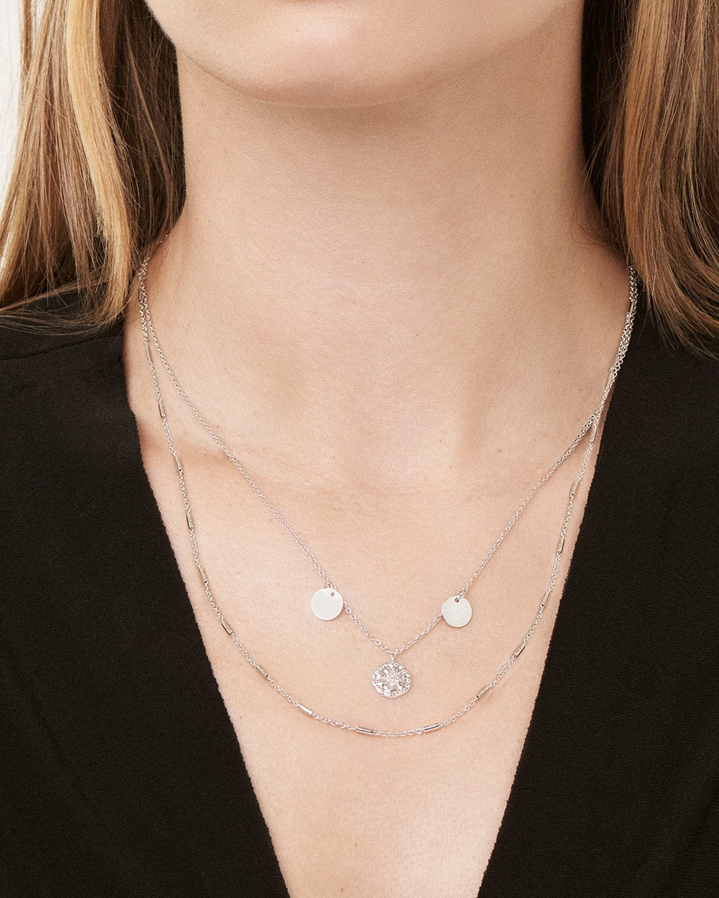 Polaris Layered Charm Necklace Necklace Sterling Forever 