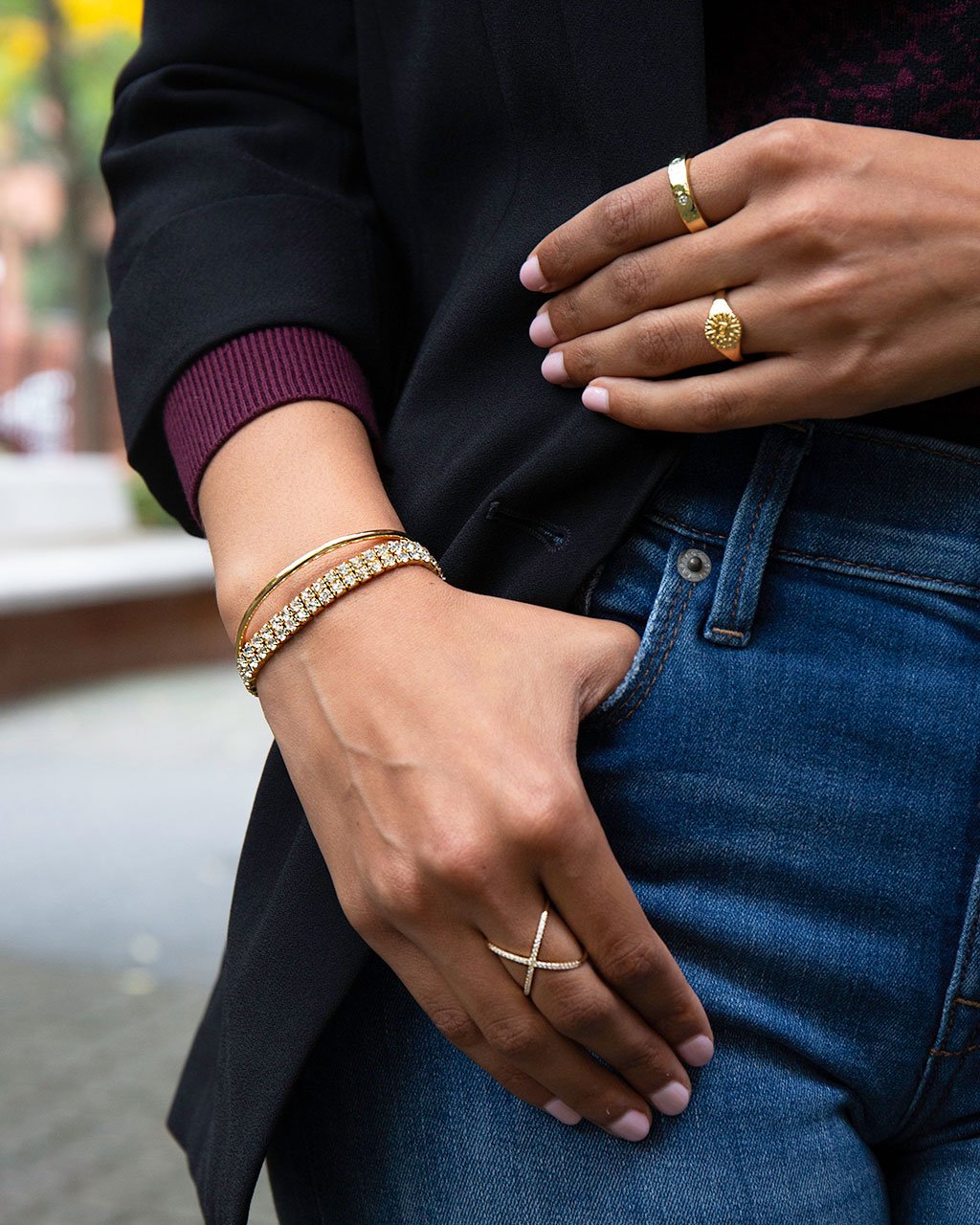 Criss Cross Ring - Sterling Forever