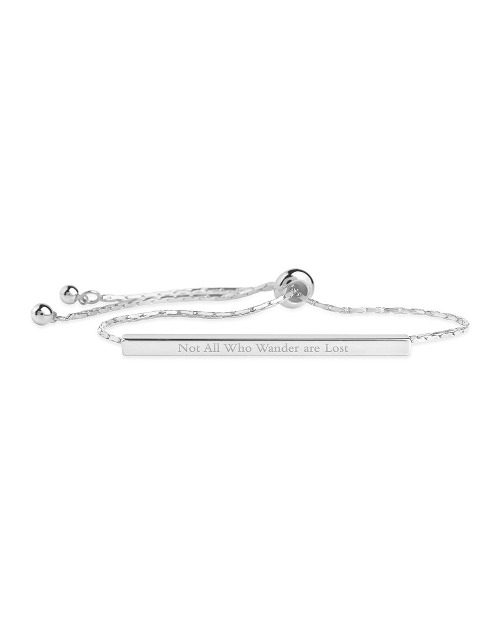 Inspirational Bar Slider Bracelet - Sterling Forever