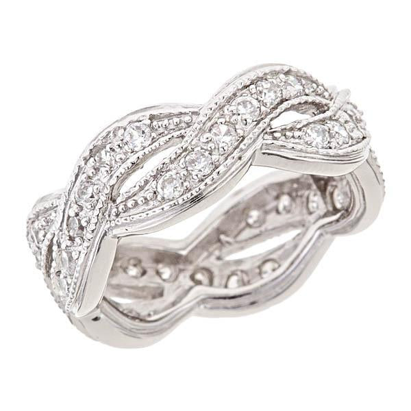 Sterling Silver Weave Promise Ring - Sterling Forever